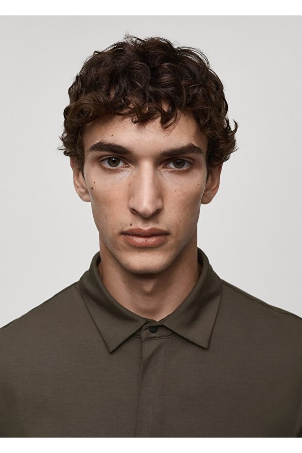 Comfort Strech Triko Polo Gömlek - 6