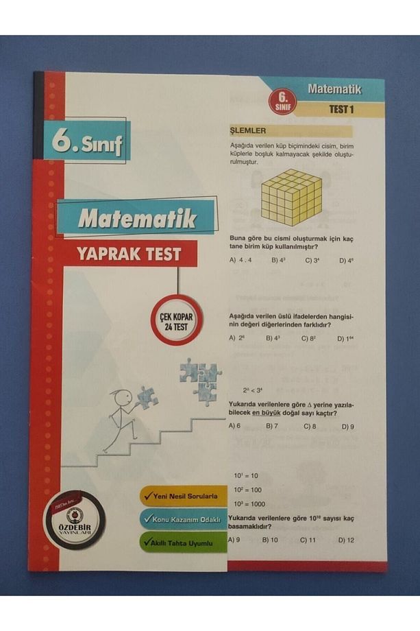 Özdebir 6.sınıf Matematik Yaprak Test - 3