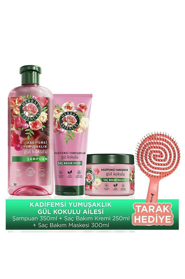Gül Kokulu Bakım Krem 250 ml +Mask300ml+Şamp350ml - 1