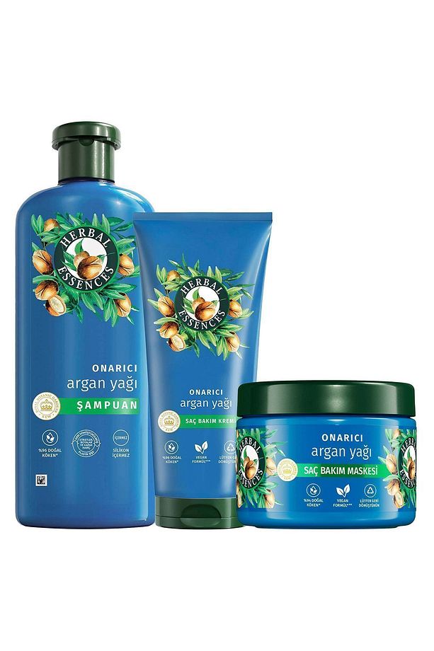 Onarıcı Argan Yağı Bakım Kremi 300ml+Mask300ml+Şamp350ml - 2