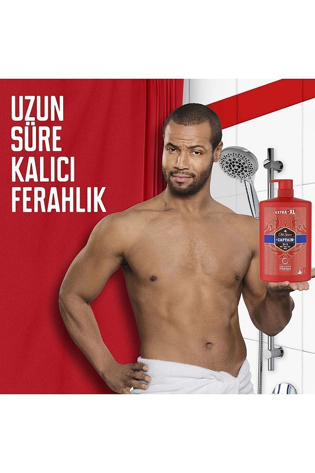 Captain Erkekler İçin Duş Jeli ve Şampuan 1000 ml Ekstra-XL - 4