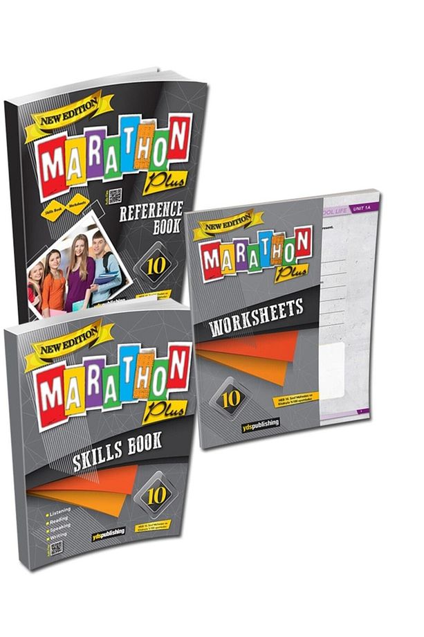 10.sınıf Marathon Plus Set Reference Book , Worksheets, Skılls Book - 1