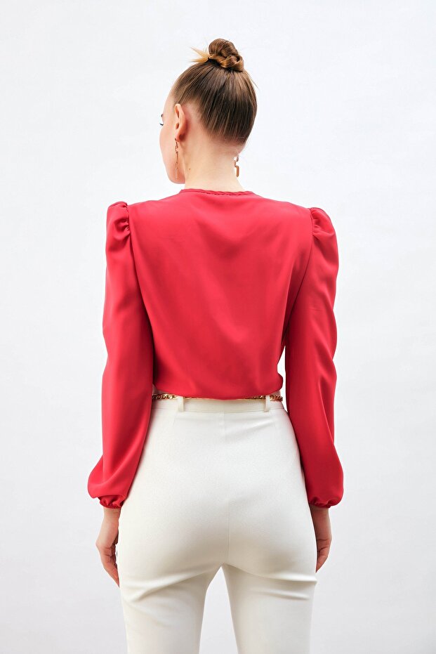 بدلة مبطنة مزدوجة الصدر - 6