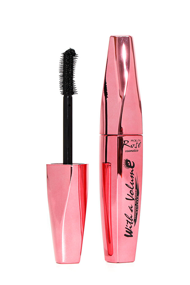Rose With a Volume Siyah Waterproof Maskara Dolgun Kirpikler