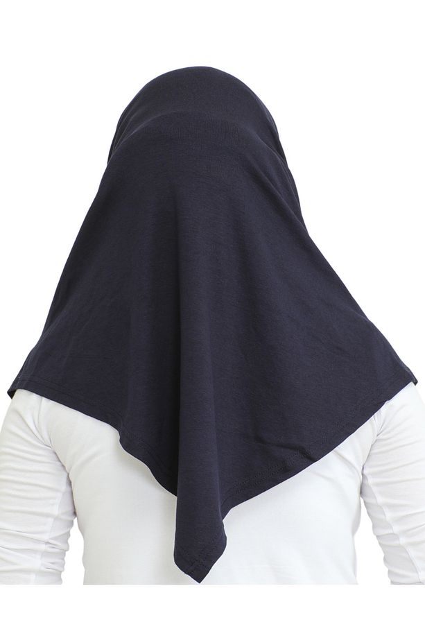 Hazır Giyim Türban Yumuşak Başörtü Şal - Lacivert - 8