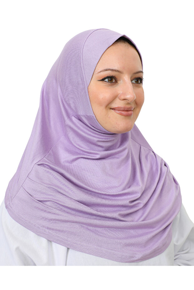 Ready to Wear Turban Soft Headscarf Shawl - Lilac