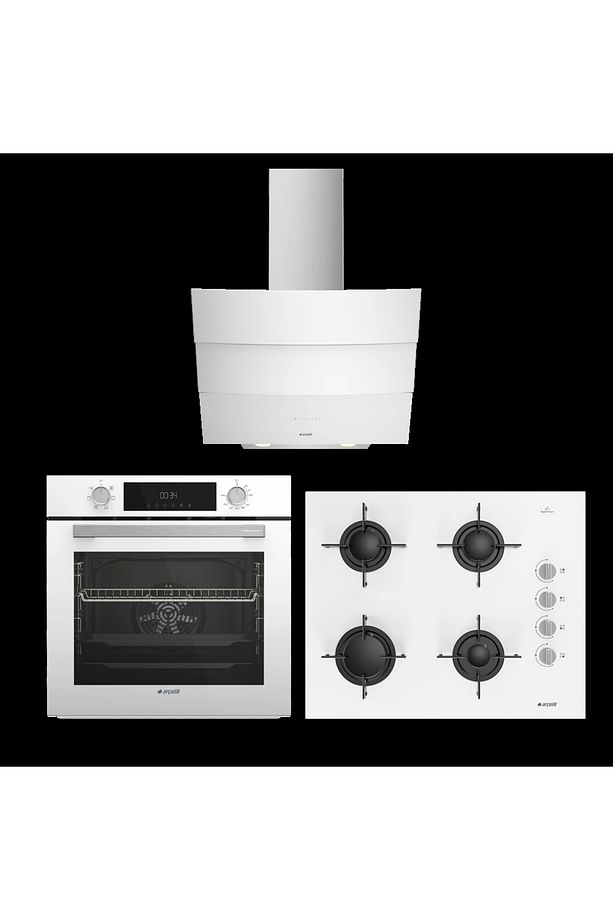 New Beyaz Inci Ankastre Set (p 13 Yeb + Ocd 651 (607-5) + Afc 330 B ) - 1