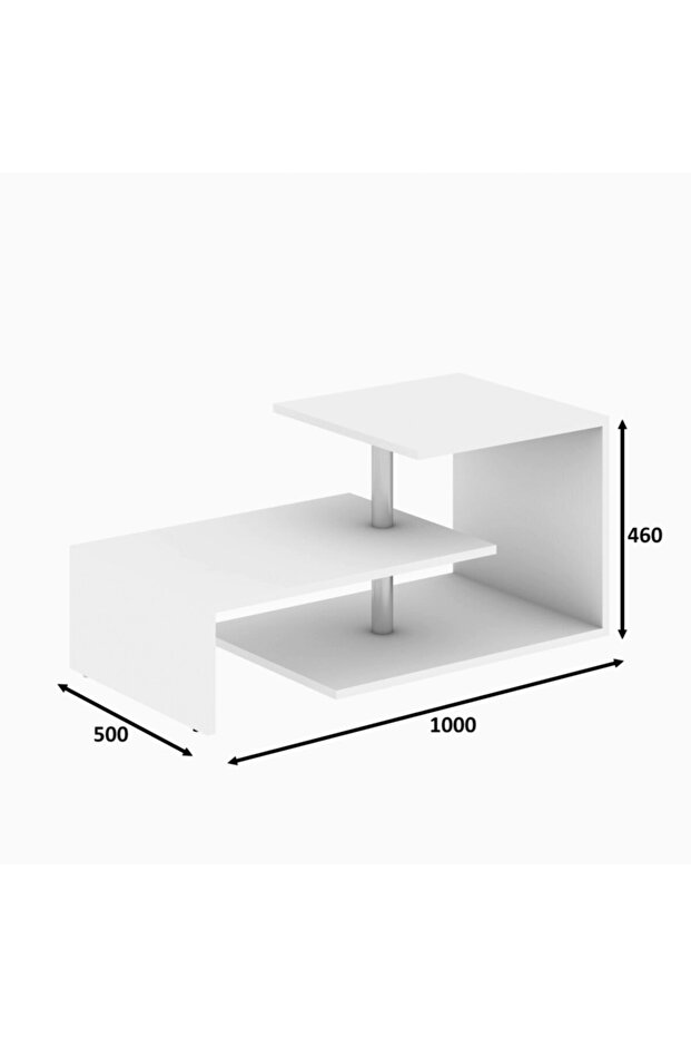 Dilek Orta Sehpa Beyaz - 3