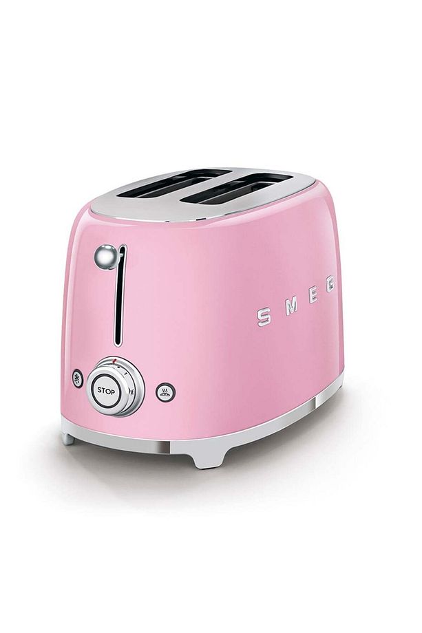 50's Style Retro Pembe Ek Kızartma Makinesi 2x1 Tsf01pkeu - 4