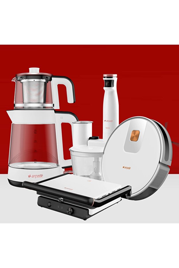 Yeni Robot 4'lü Beyaz Set - 1