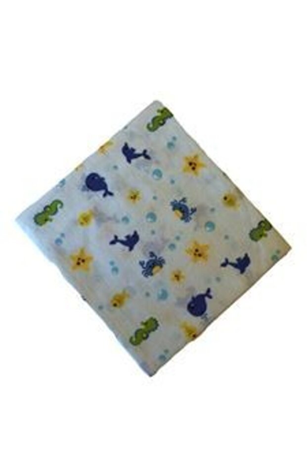 Flannel Blanket (80 cm X 80 cm) - Blue8682476853100