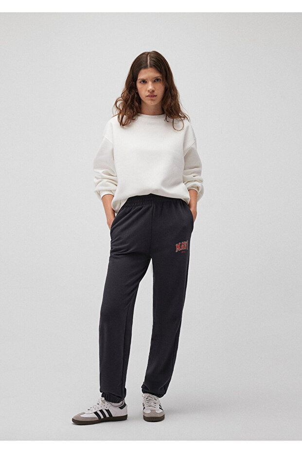 Kadın Örme Pantolon M1010757 Antrasit - 2