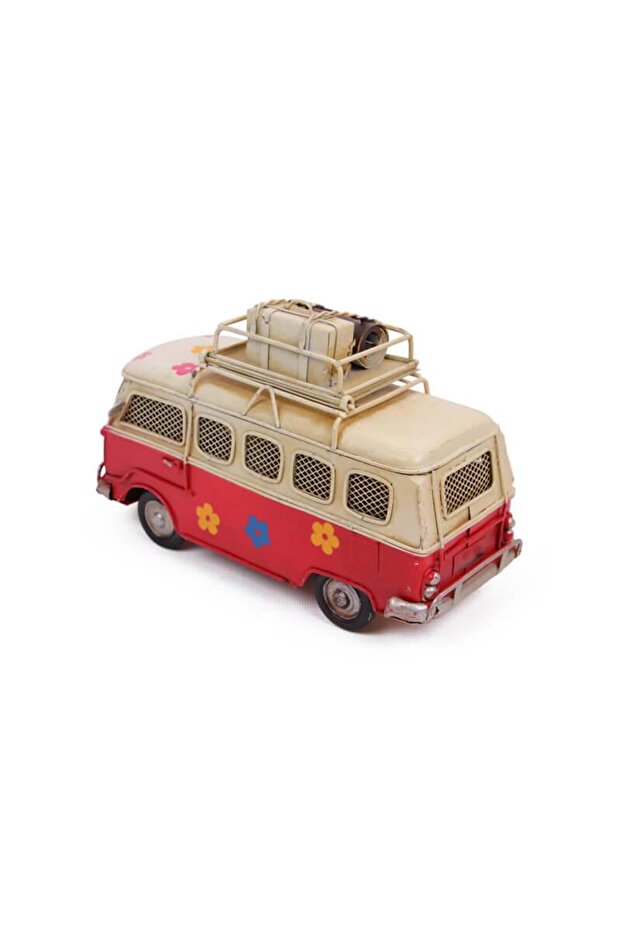 Decorative Metal Minibus with Frame and Moneybox
