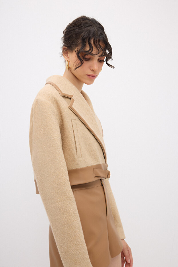 Deri Garnili Ceket - 5