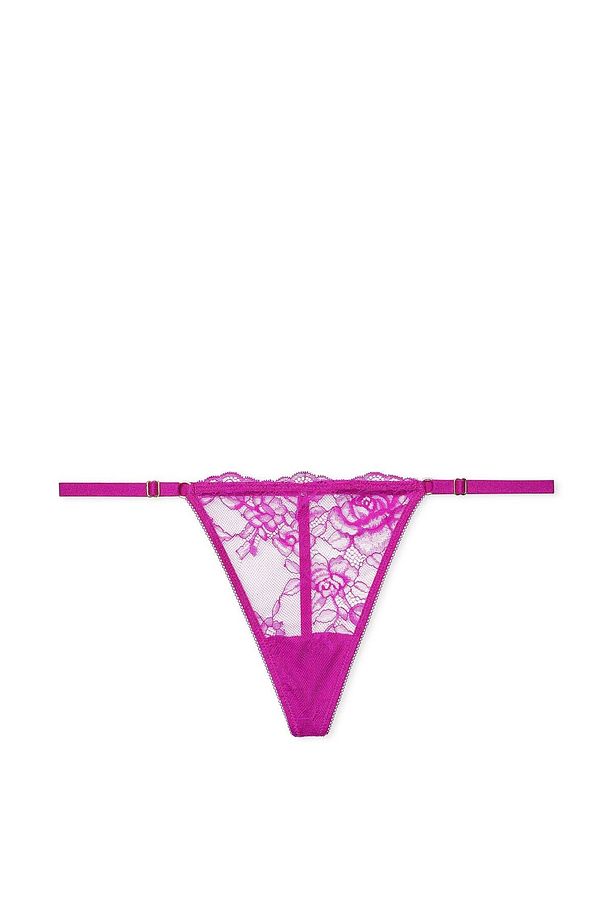 Gül Dantelli Ayarlanabilir V-String Külot - 3