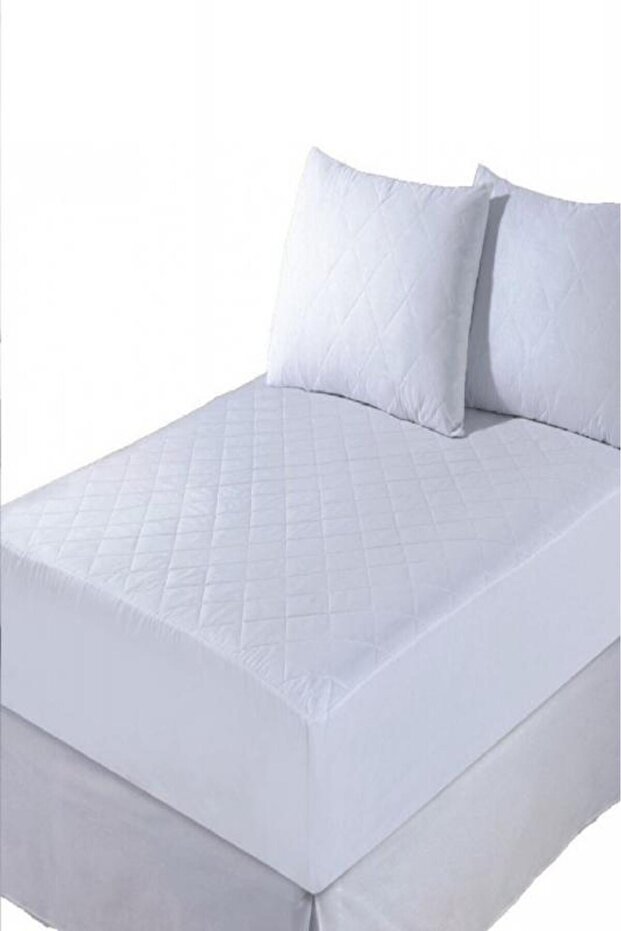 Fitted Quilted 160x200 Cm Double Bed Protective Sheet