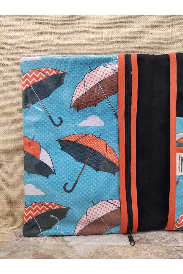 منظم منقوش ومظلات طائرة وحقيبة كمبيوتر لوحي - 3