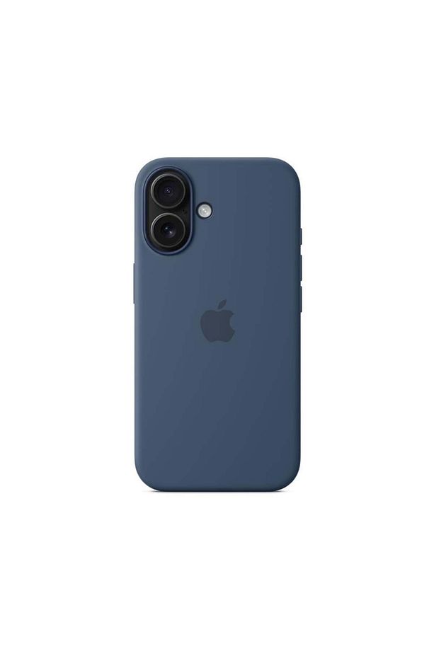 İphone 16 MagSafe Silikon Kılıf - Kot Rengi - 5