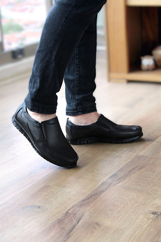 Leather Moccasin Men's Shoes