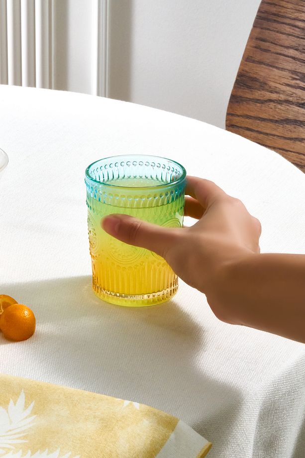 Sunflower Meşrubat Bardağı 332 Ml Mavi Sarı - 3