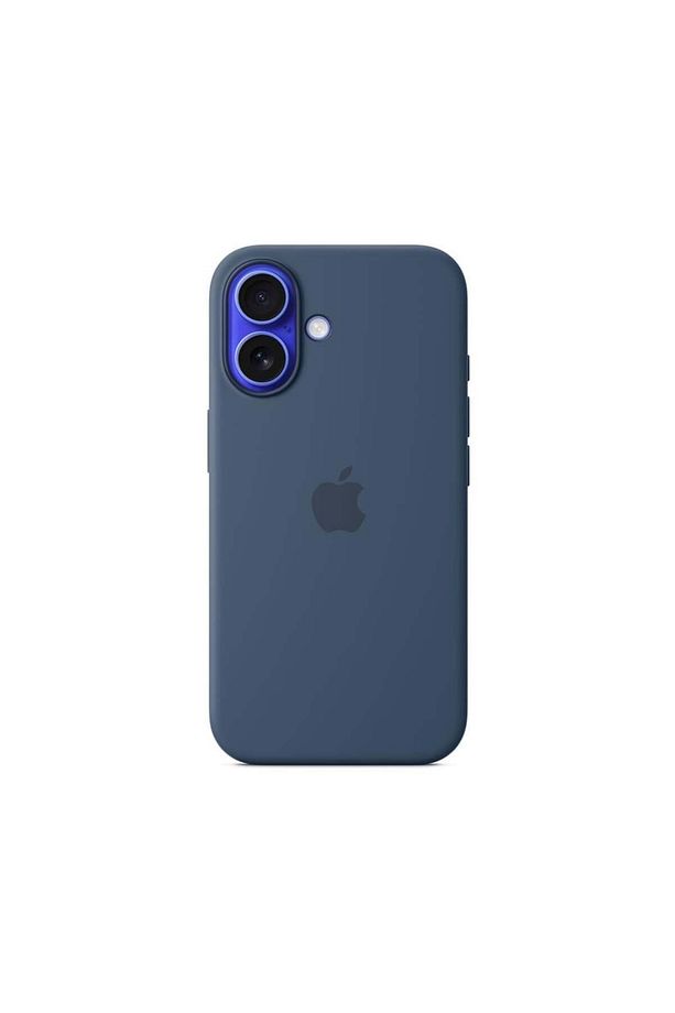 İphone 16 MagSafe Silikon Kılıf - Kot Rengi - 1