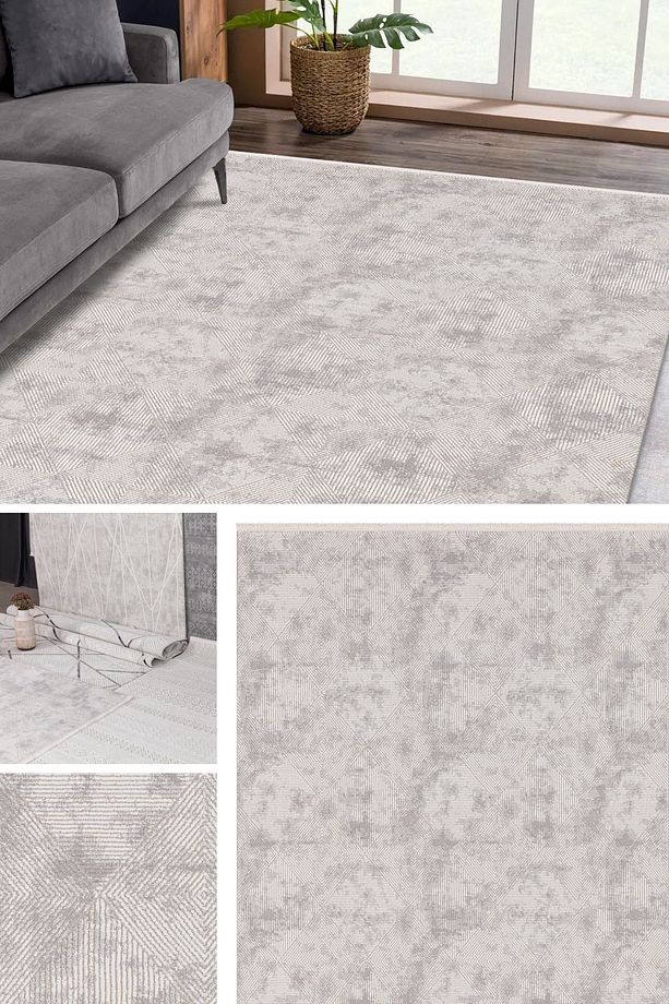 Modern İskandinav Kesme Sık Dokuma Yumuşak Dokulu Salon Mutfak Koridor Yatak Odası Makine Halısı - 1