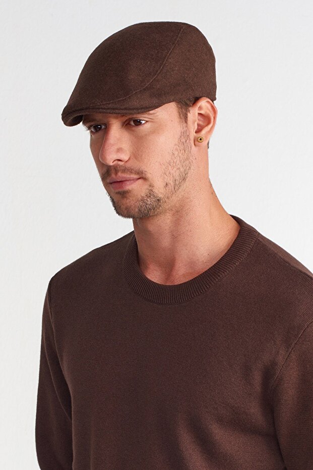 Men's Wool Flat Cap Beanies Peaky Blinders Hat