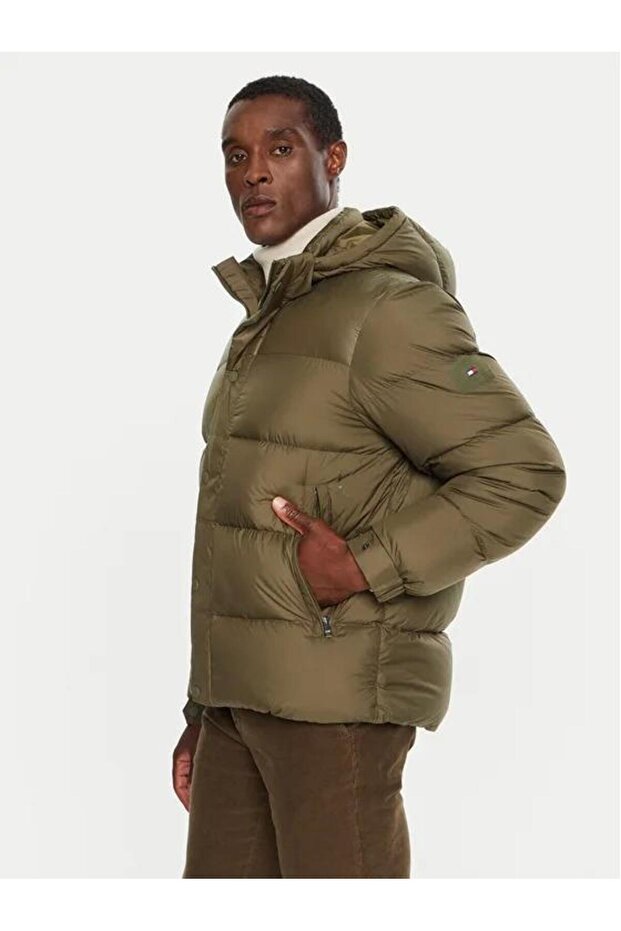 MIX DOWN HOODED PUFFER JACKET - 1