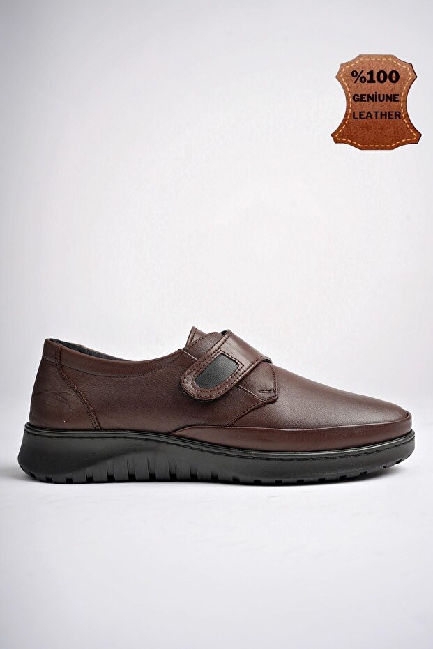 ARCH Garantált ortopéd talpú saroksarkú valódi bőr női cipő - 1