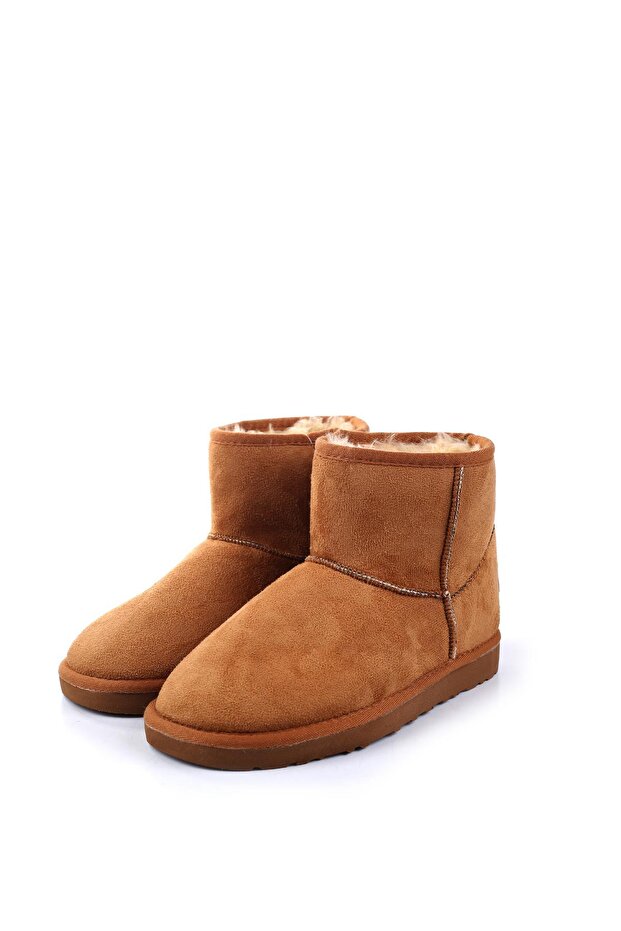 Pc-52127 Süet Spor Rahat Taban Kürklü Kadın Bot - 1