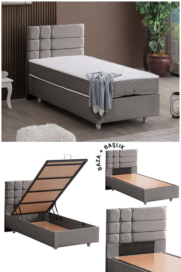 Almada Ikili Set, Tek Kişilik Baza Başlık Seti - 1