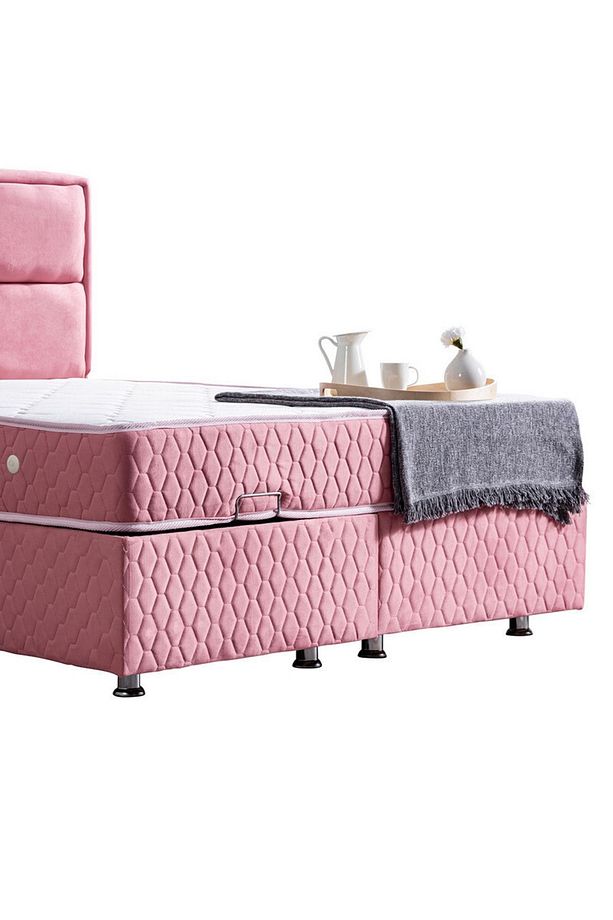 Grand Ikili Set, Çift Kişilik Baza Başlık Seti, Pembe - 5