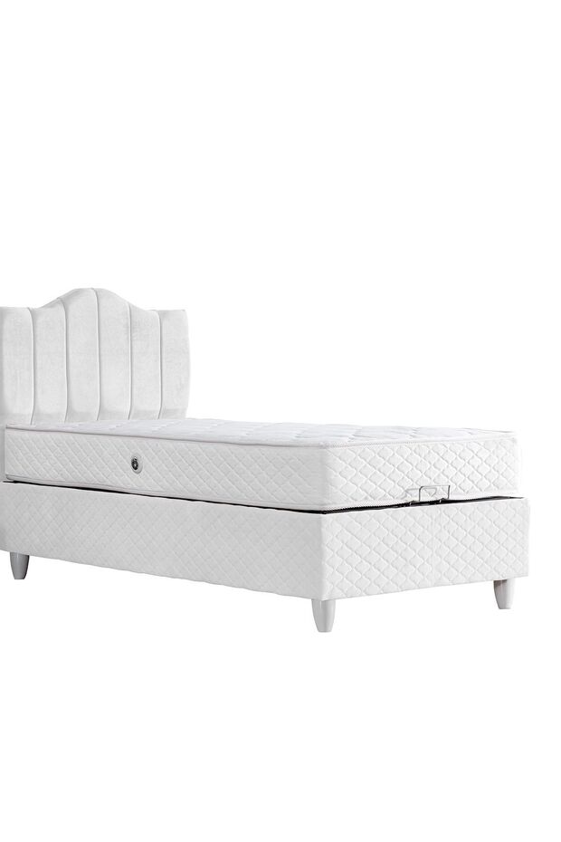 Baza, Trend Ikili Set, Tek Kişilik Baza Başlık - Beyaz - 5