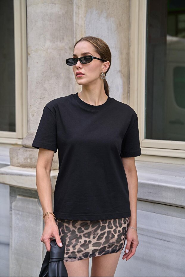 تنورة صغيرة من التول بنقشة الفهد - 4