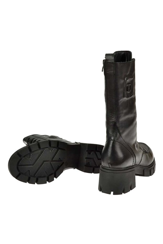 Hakiki Deri Kadın Bot ND-21047 SİYAH - 6