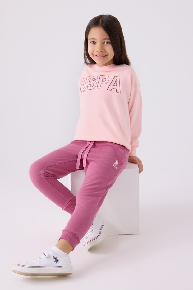U.S. Polo Assn Us1964-4 Girl Pink Double Set