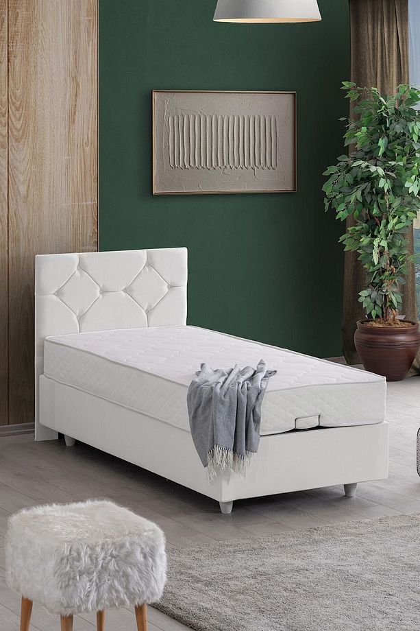 Glamis Tek Kişilik Baza Başlık Letto Yatak Seti - 3