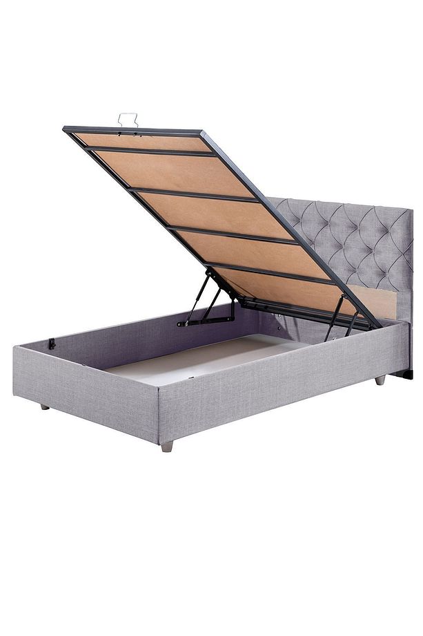 Eylül Ikili Set, Tek Kişilik Baza Başlık Seti, Açık Gri - 4