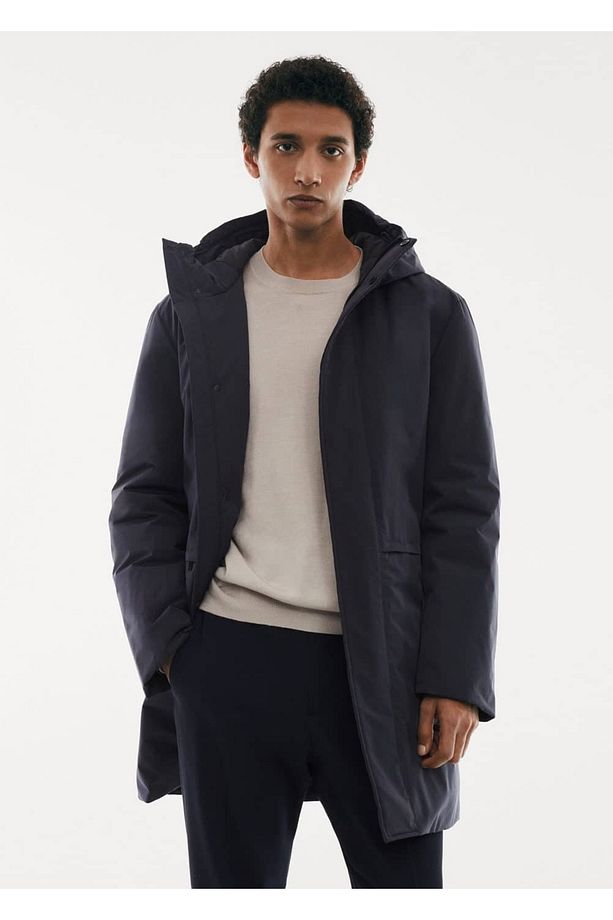 SOFEELATE® kapitone kapüşonlu parka - 8