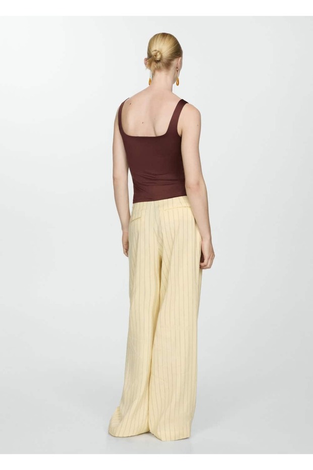 Askılı triko bluz - 4