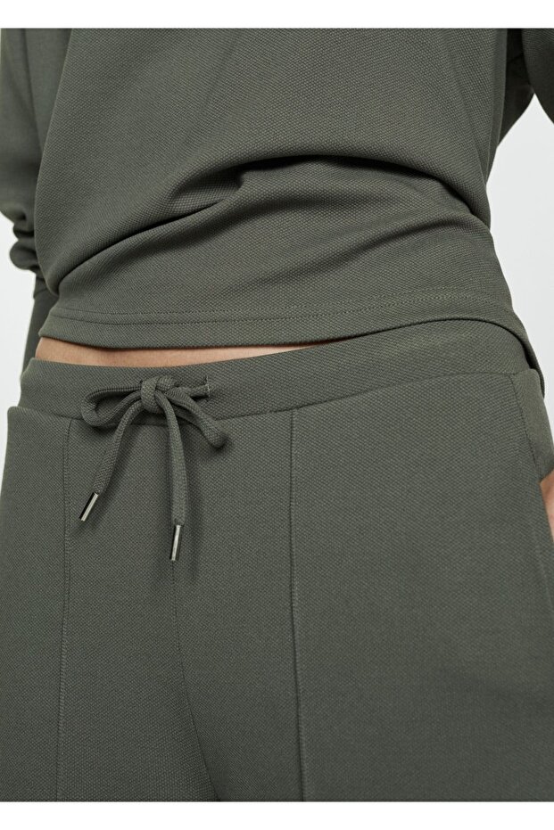 Dikişli jogger pantolon - 8