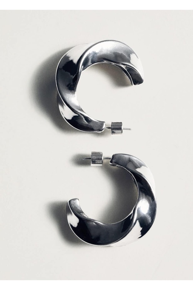 Bükülmüş halka küpe - 4