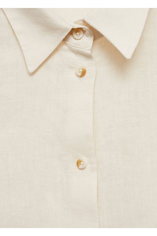 %100 keten gömlek - 7