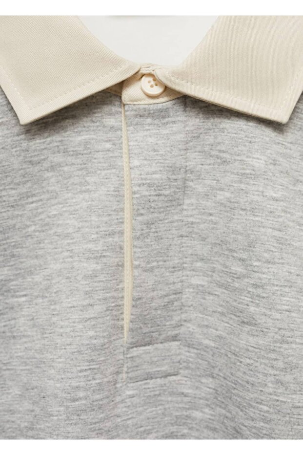 Rahat kesim polo sweatshirt - 5