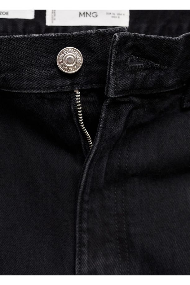 Yüksek belli denim şort - 5