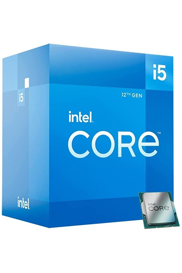 معالج Core I5 12400f 2.5 جيجا هرتز 4.4 جيجا هرتز 18 ميجابايت LGA1700P بدون مروحة VGA مع صندوق الجيل الثاني عشر - 1
