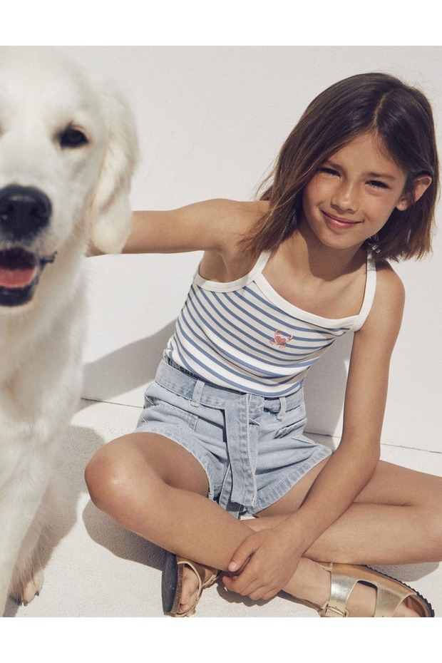 Kemerli paperbag şort - 1