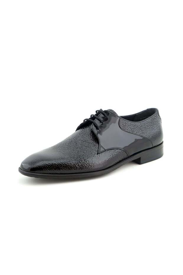 438-5216 Custom Made Men's Shoes Black Patent Leather