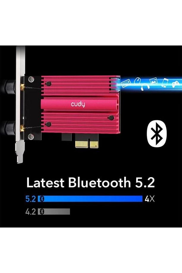 We3000s Ax5400 Wi-fi 6e Bluetooth 5.3 Pcı-e Kablosuz Ağ Adaptörü - 6
