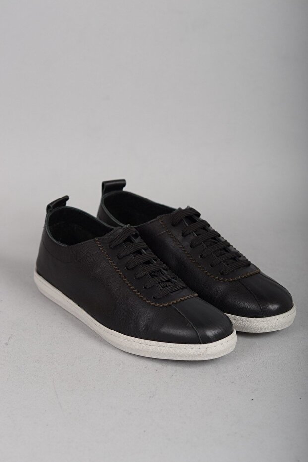 Select 225248 genuine leather casual men's shoes black